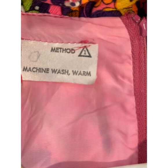 Vintage Pink Paisley Floral Print 1960’s Groovy Sleeveless Maxi Dress - Picture 7 of 7